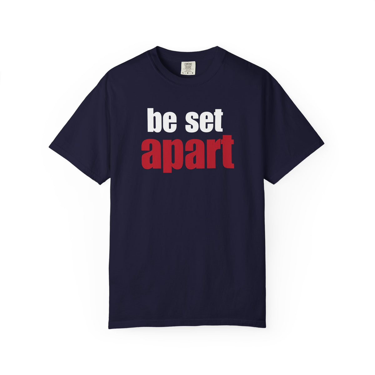 Be Set Apart White Logo Lived-In T-Shirt (5 Colors)