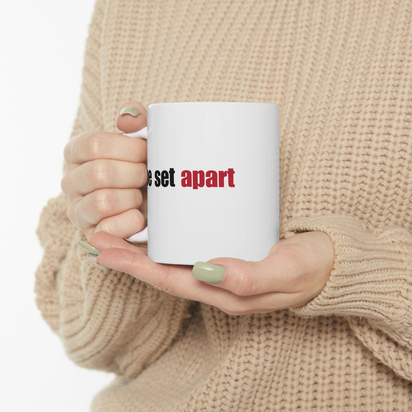 Be Set Apart Combo White Mug (2 Sizes)