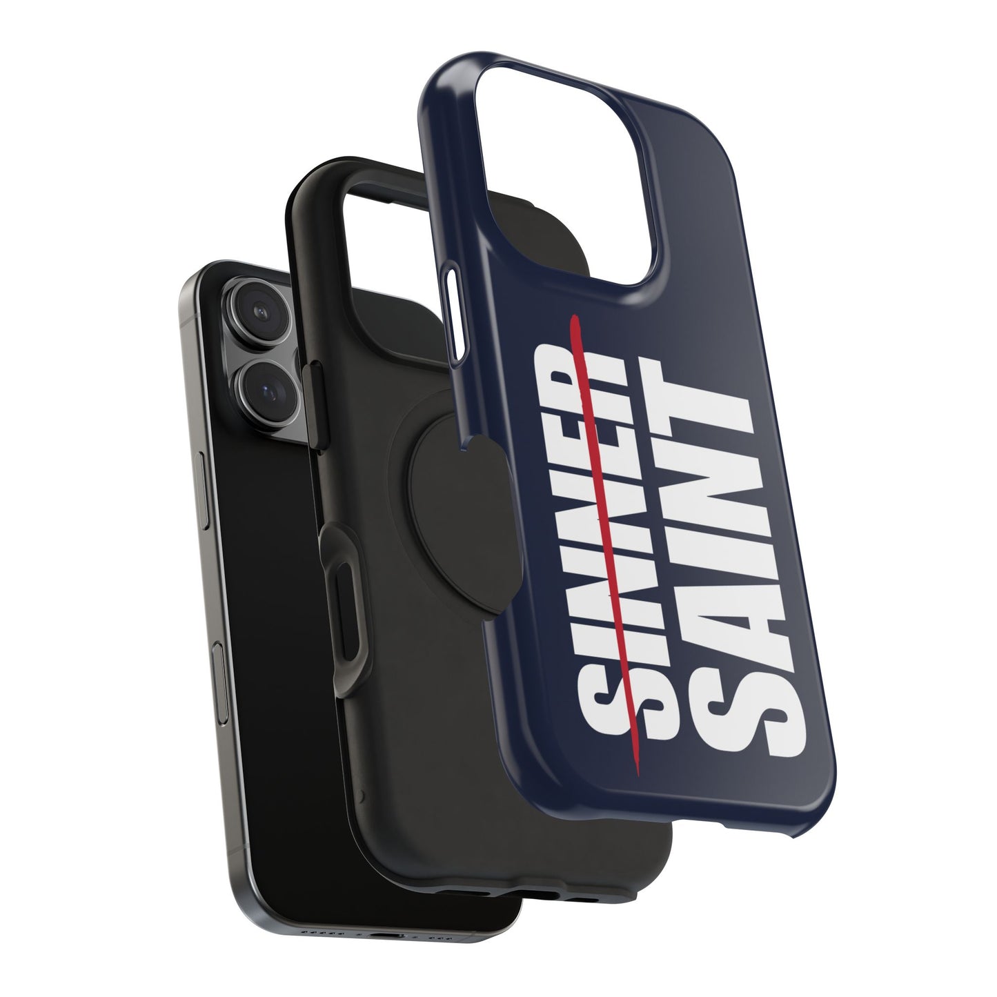 Sinner To Saint White Logo Navy Phone Case