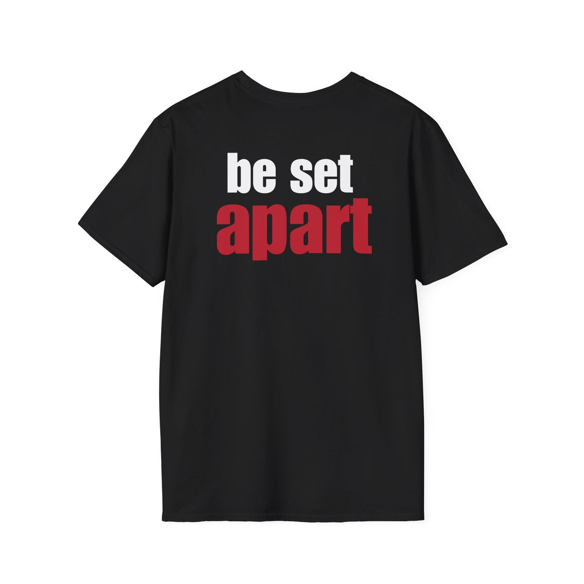 Be Set Apart White Logo Back Classic T-Shirt (3 Colors)