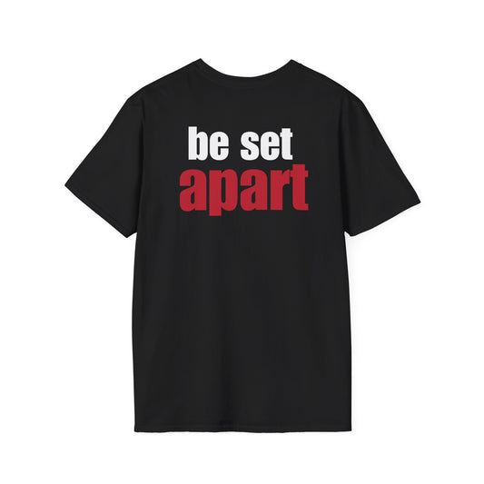 Be Set Apart White Logo Back Classic T-Shirt (3 Colors)