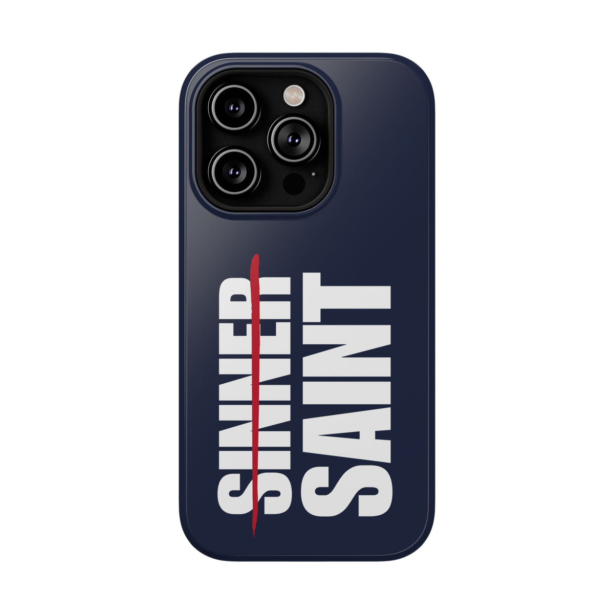 Sinner To Saint White Logo Navy Phone Case