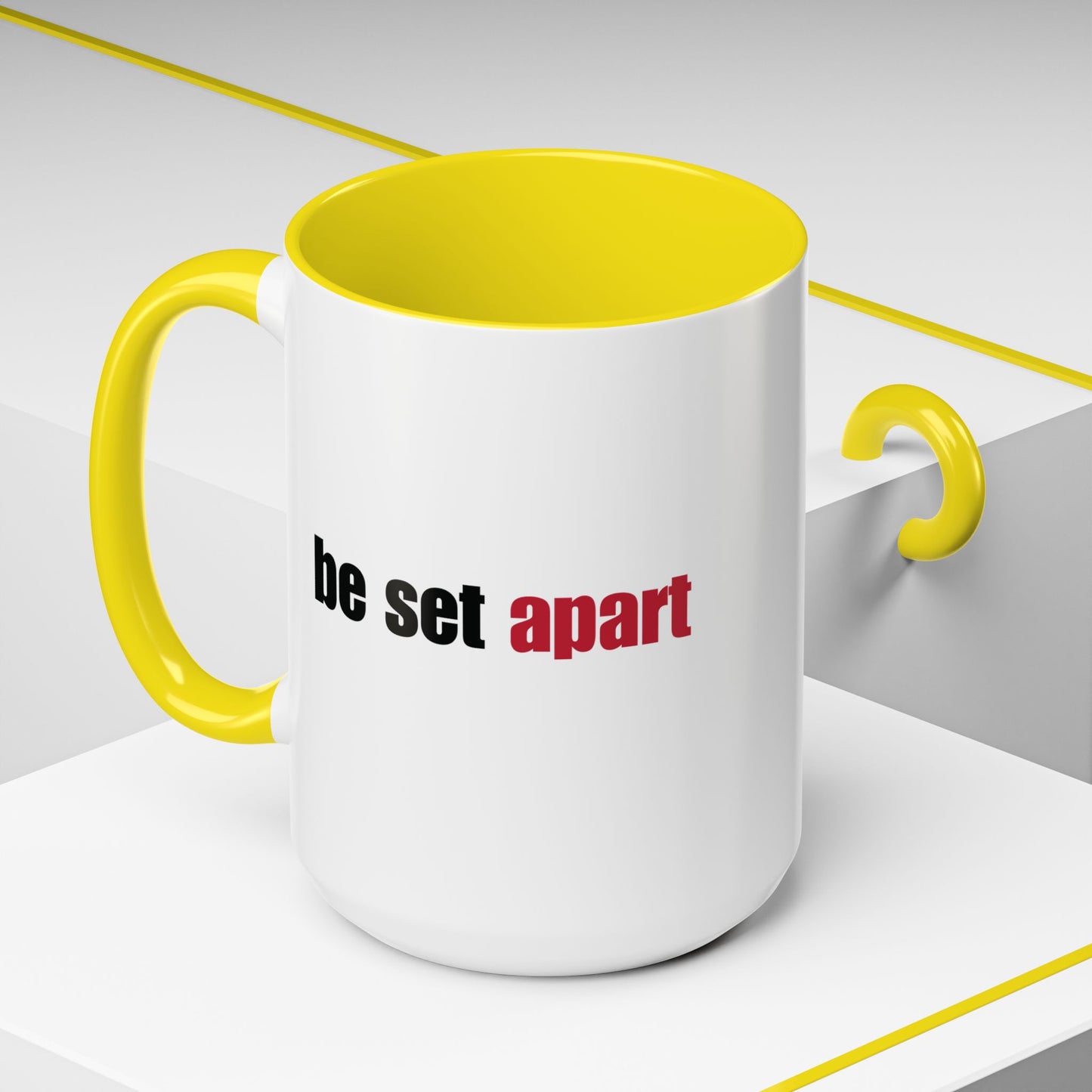 Be Set Apart Combo Accent Mug (2 Sizes)(8 Colors)