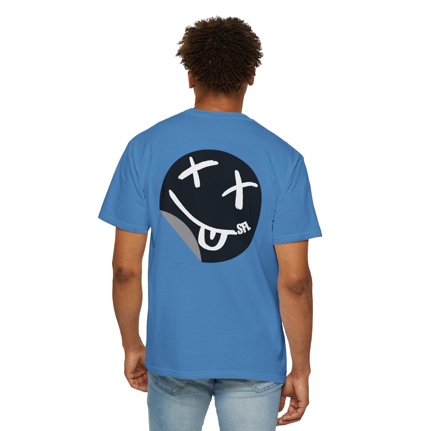Limited Edition! Smile Black Back Lived-In T-Shirt (6 Colors)