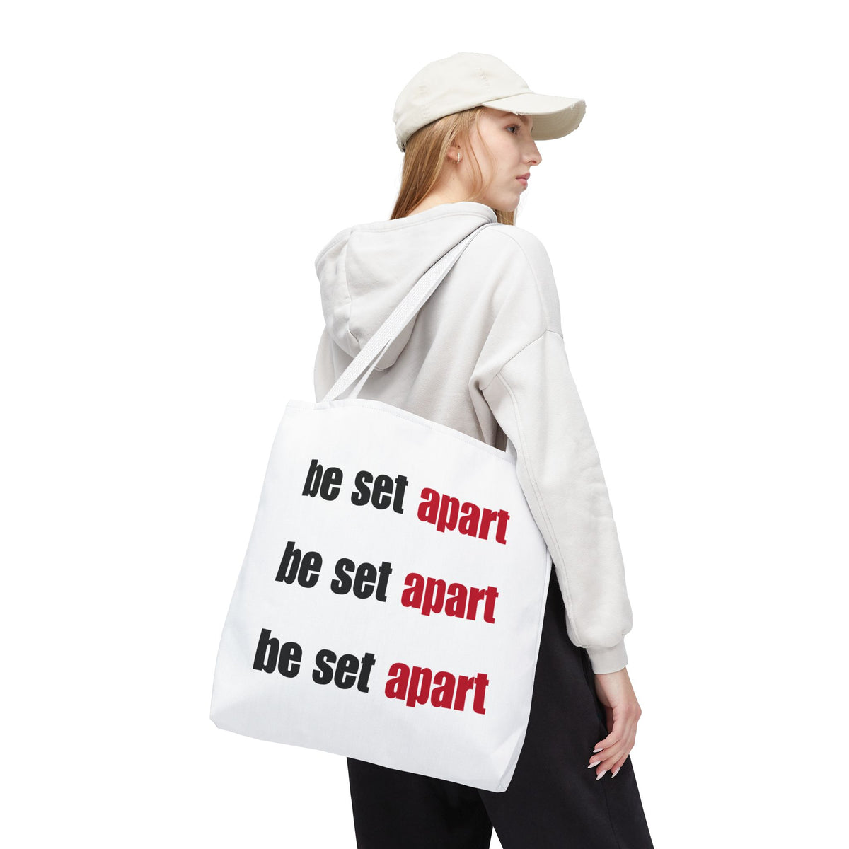 Be Set Apart Repeat White Tote (3 Sizes)