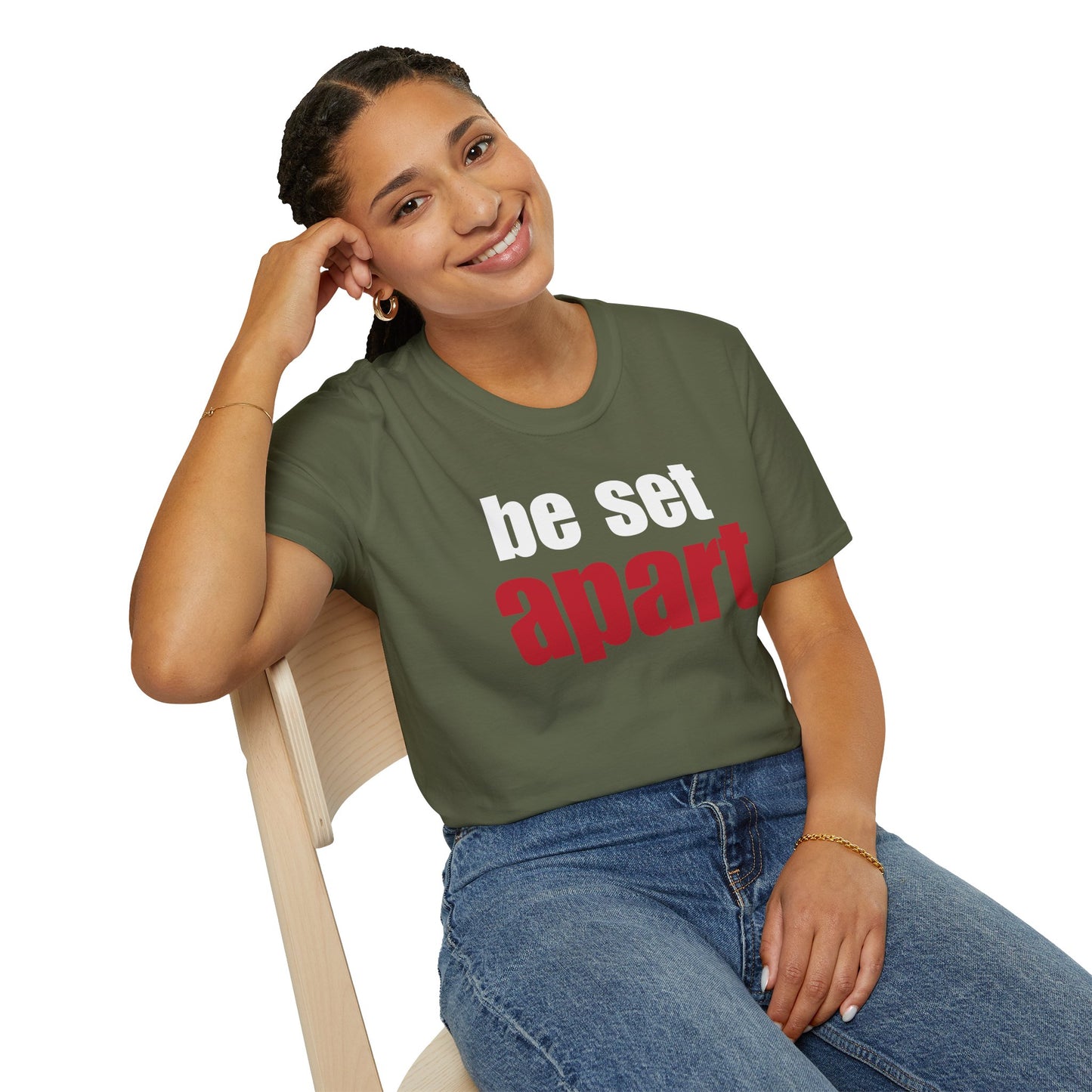 Be Set Apart White Logo Classic T-Shirt (3 Colors)