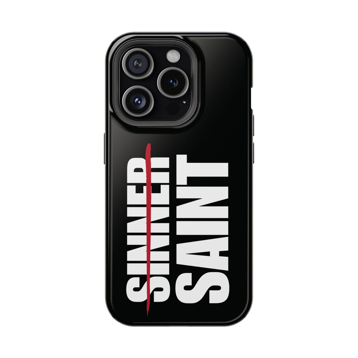 Sinner To Saint White Logo Black Phone Case