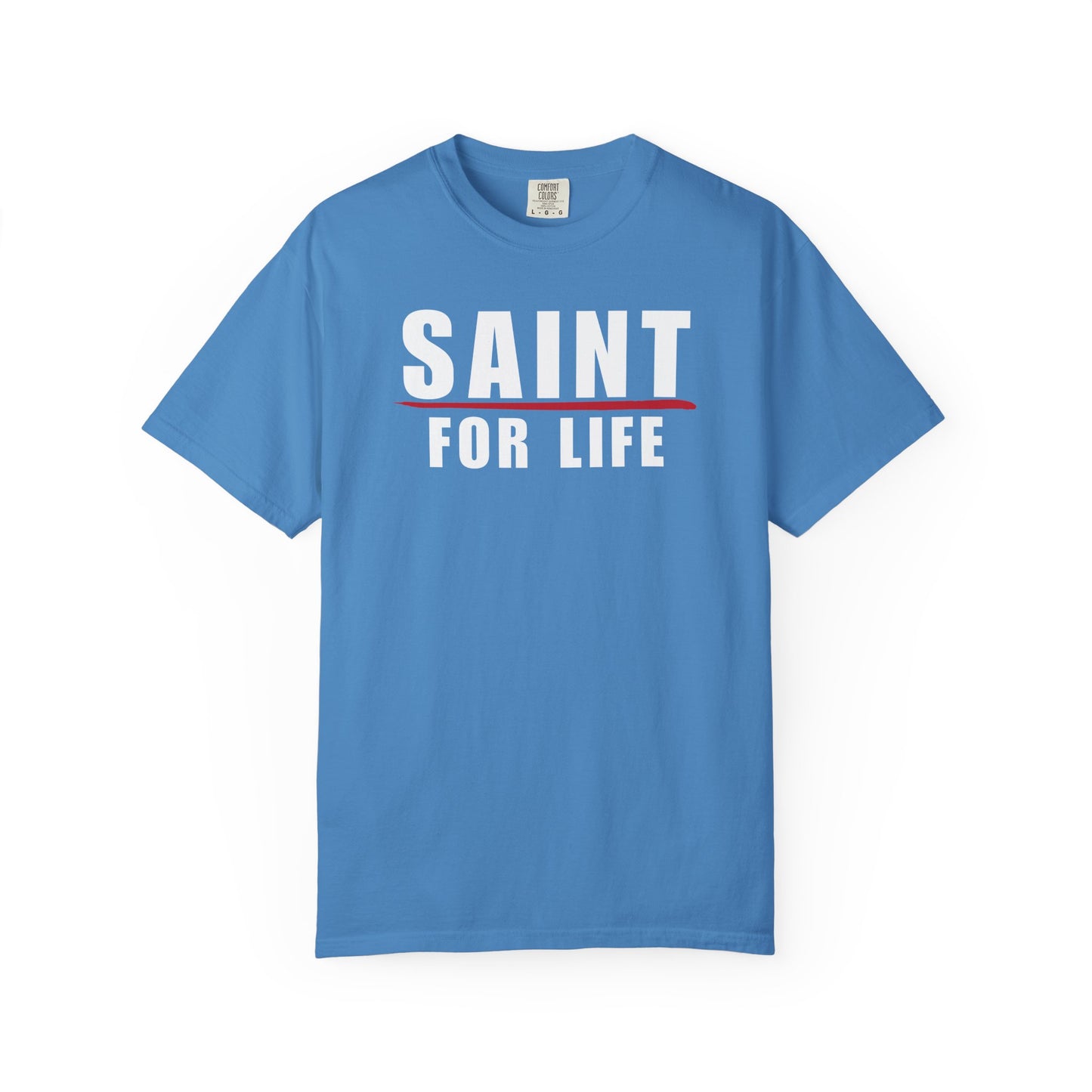 Saint For Life White Logo Lived-In T-Shirt (5 Colors)