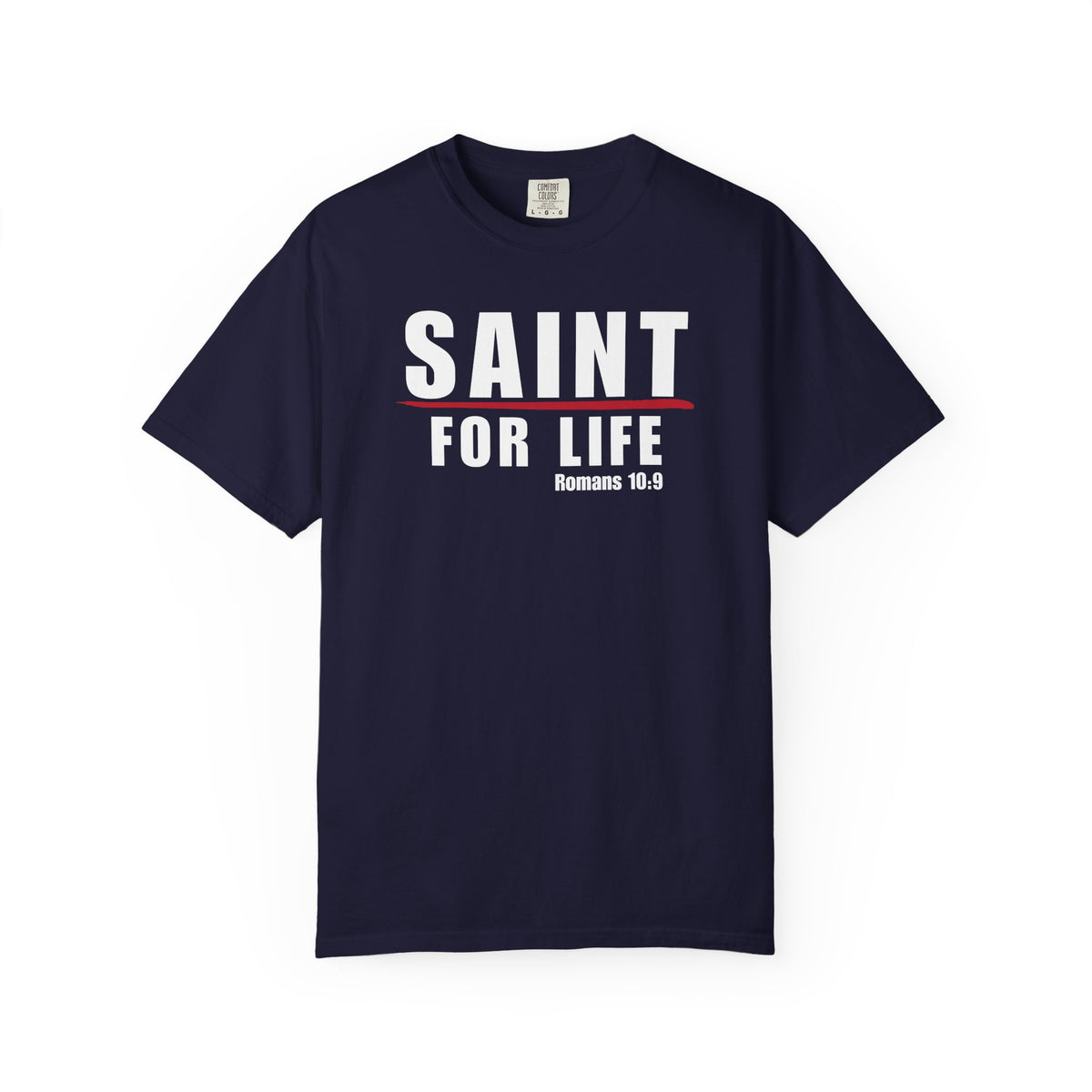 Saint For Life White Logo Lived-In T-Shirt (5 Colors)