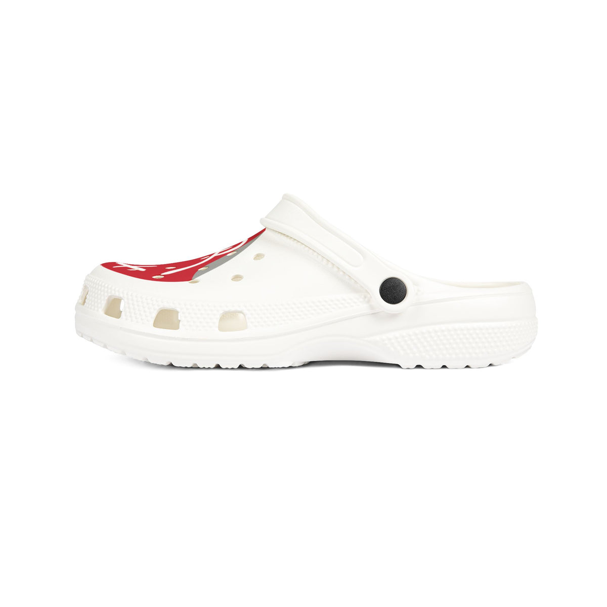 Limited Edition! Smile Red Unisex White Clogs