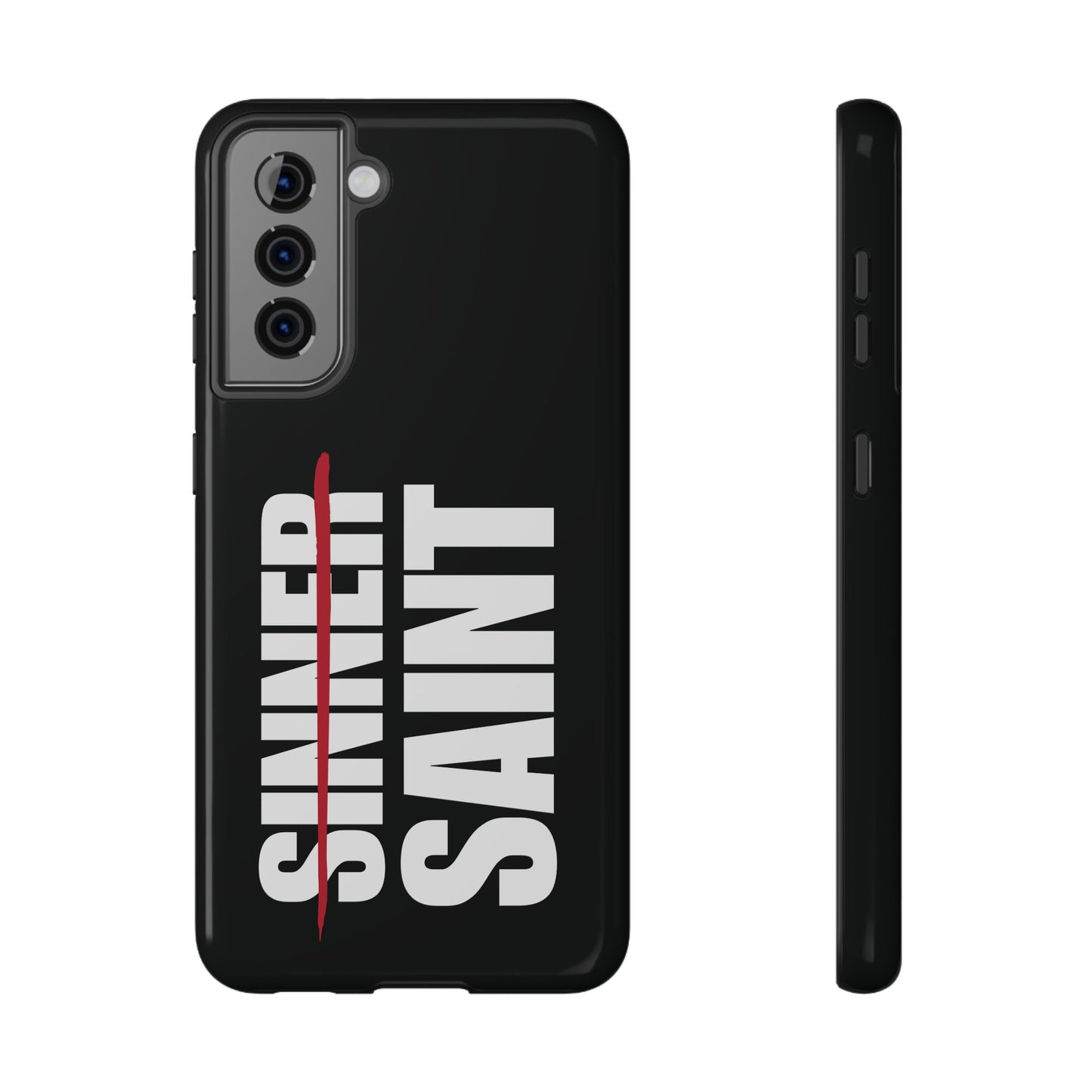Sinner To Saint White Logo Black Phone Case