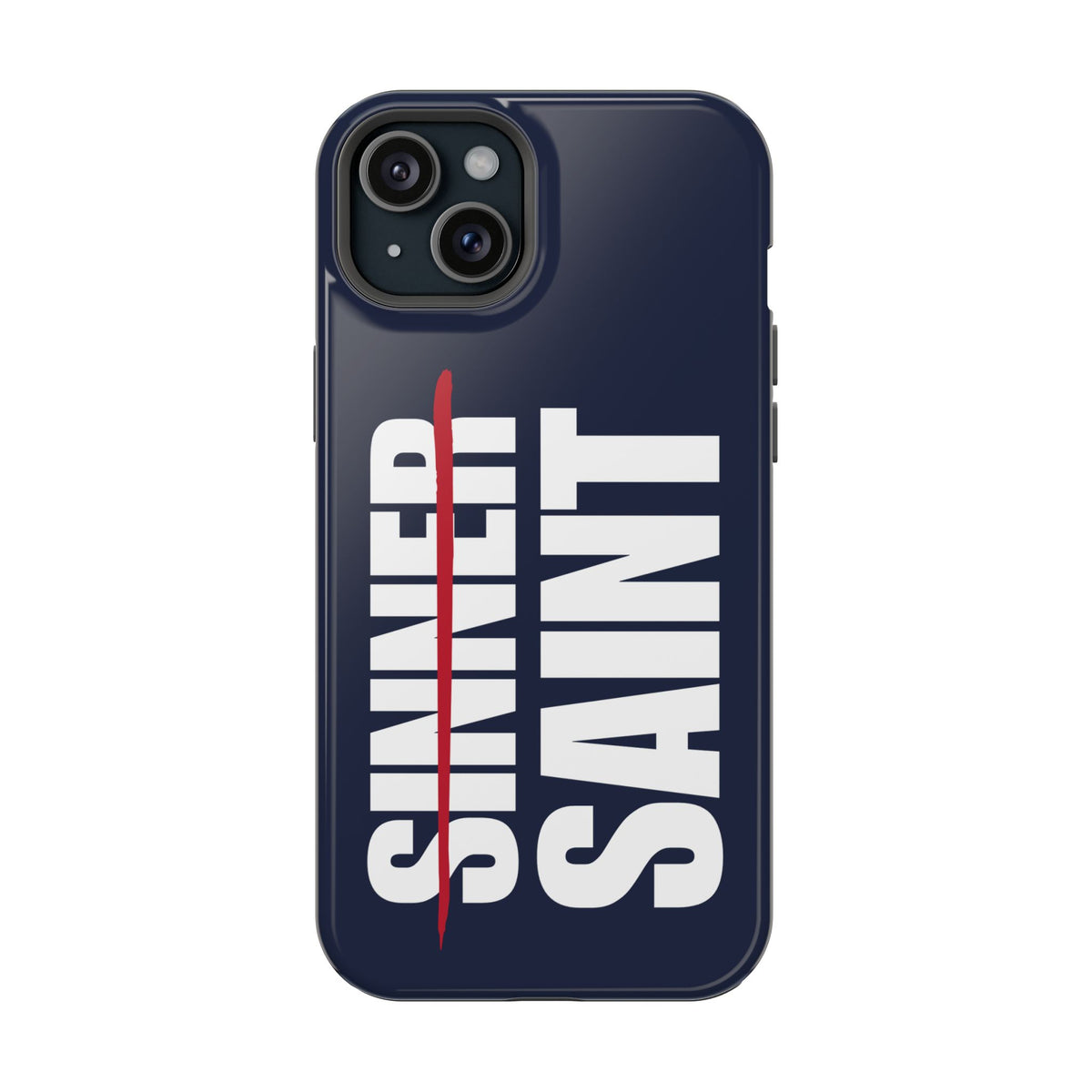 Sinner To Saint White Logo Navy Phone Case