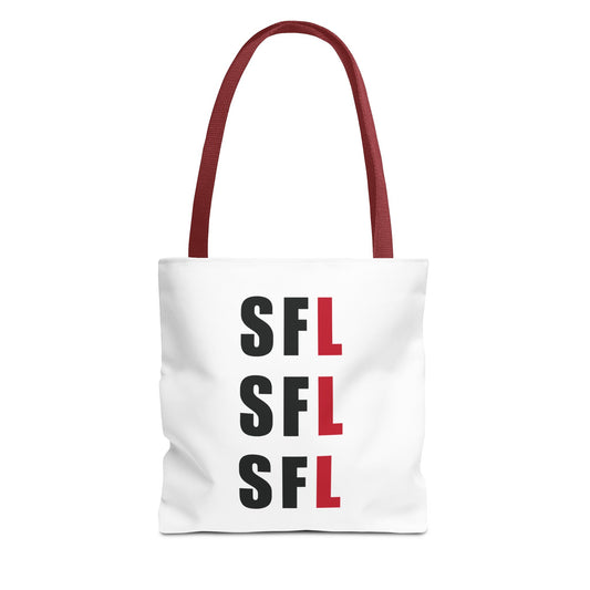 SFL Repeat White Tote (3 Sizes)