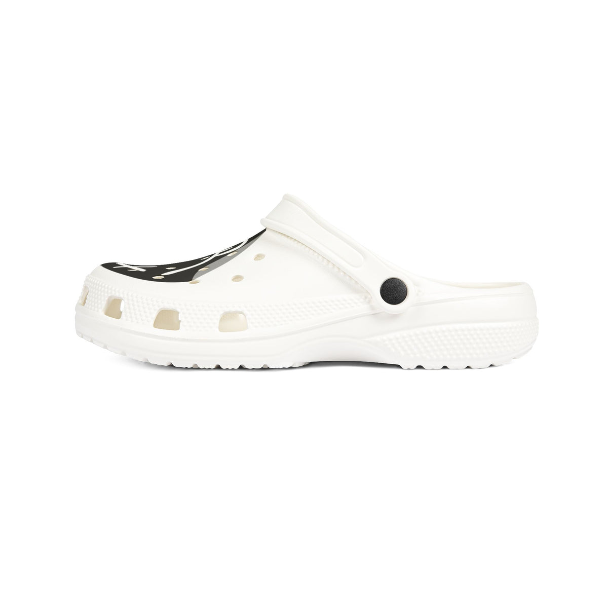 Limited Edition! Smile Black Unisex White Clogs