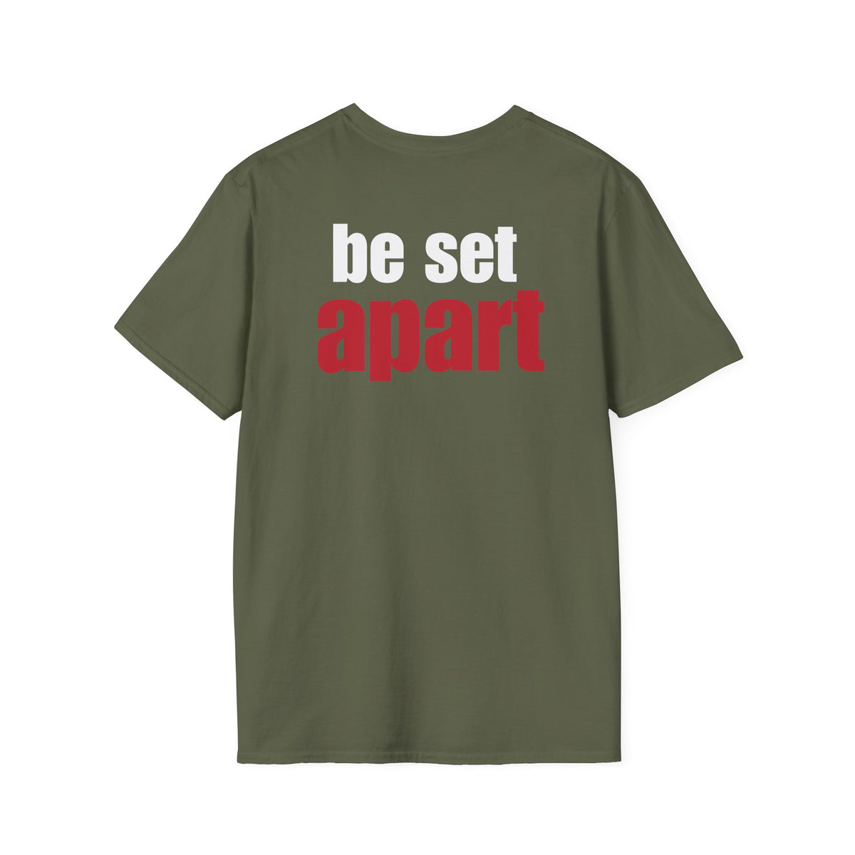 Be Set Apart White Logo Back Classic T-Shirt (3 Colors)
