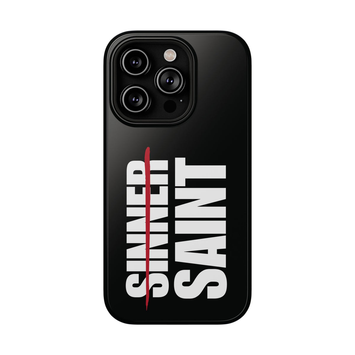 Sinner To Saint White Logo Black Phone Case