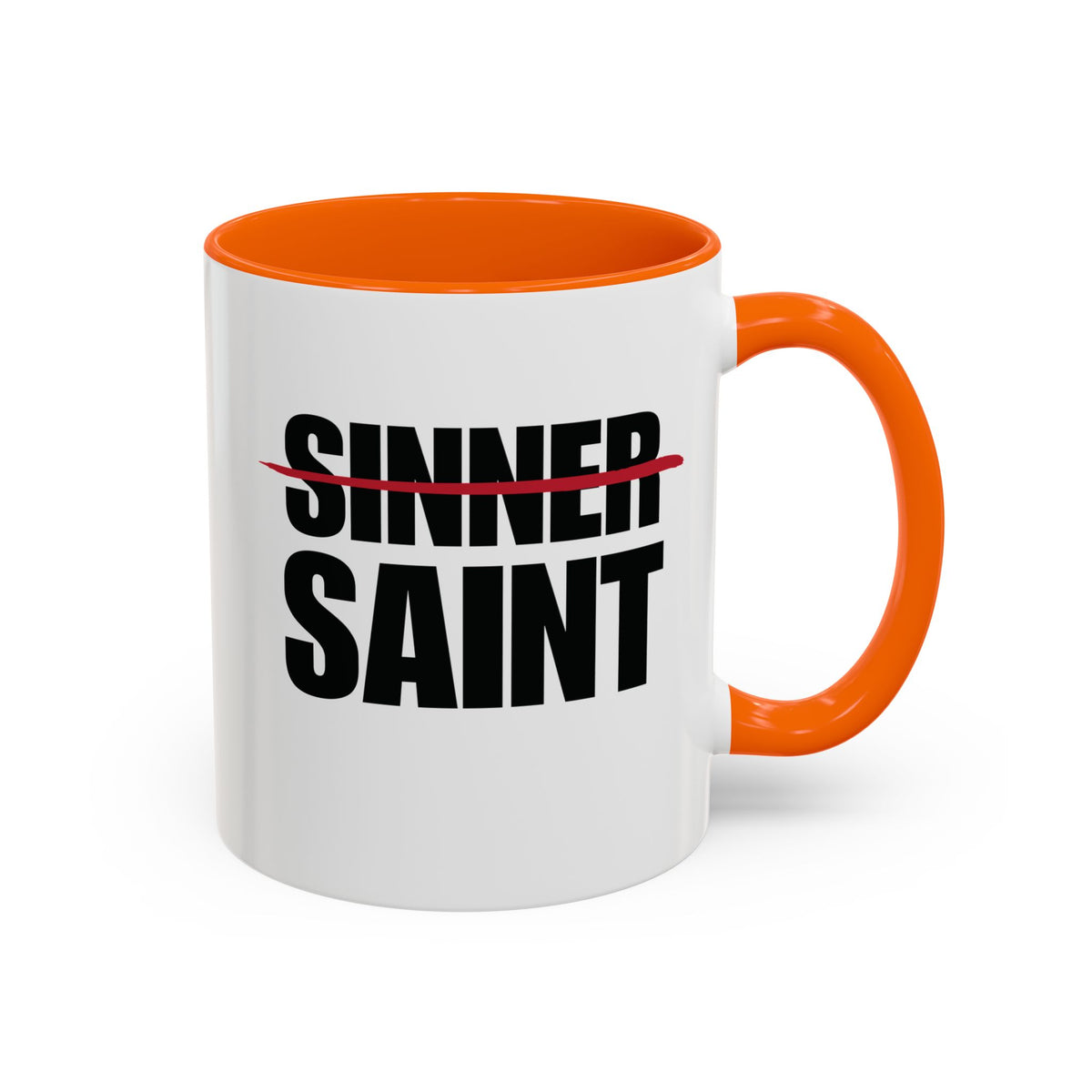 Sinner To Saint Combo Accent Mug (2 Sizes)(8 Colors)