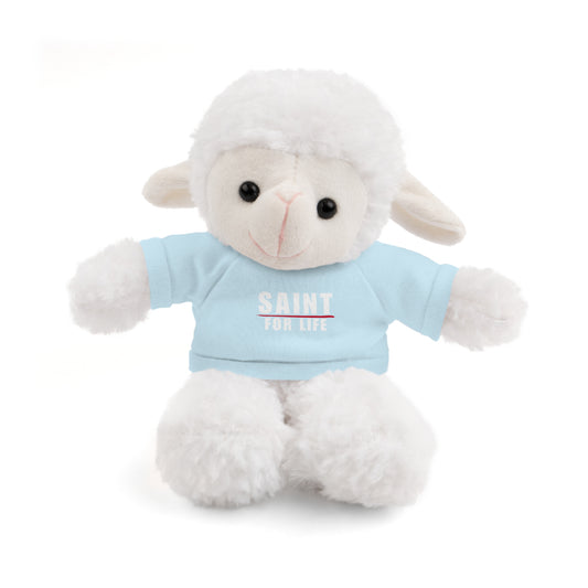Saint For Life White Logo Baby Lamb Stuffed Animal (8 Colors)