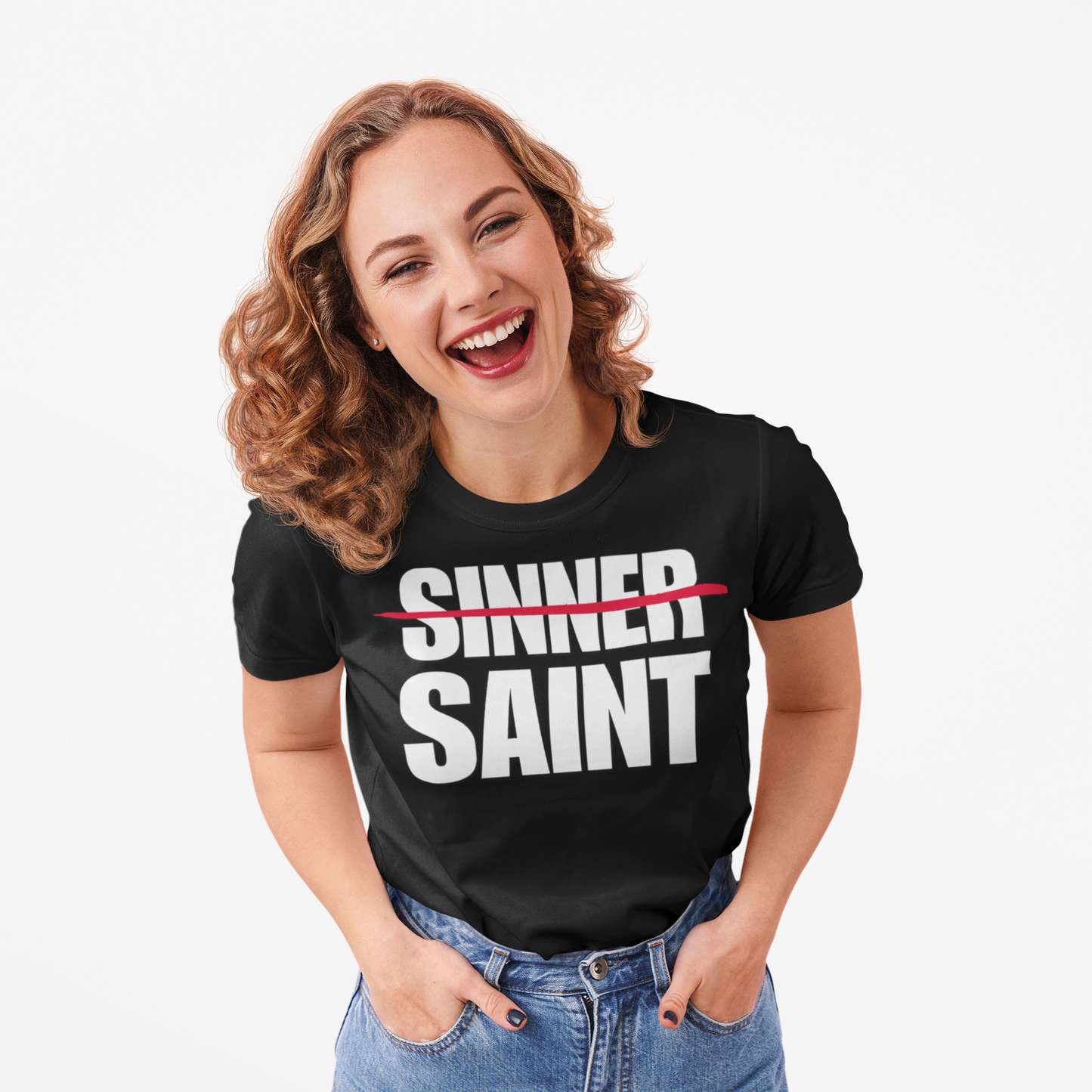 Sinner To Saint White Logo Classic T-Shirt (3 Colors)