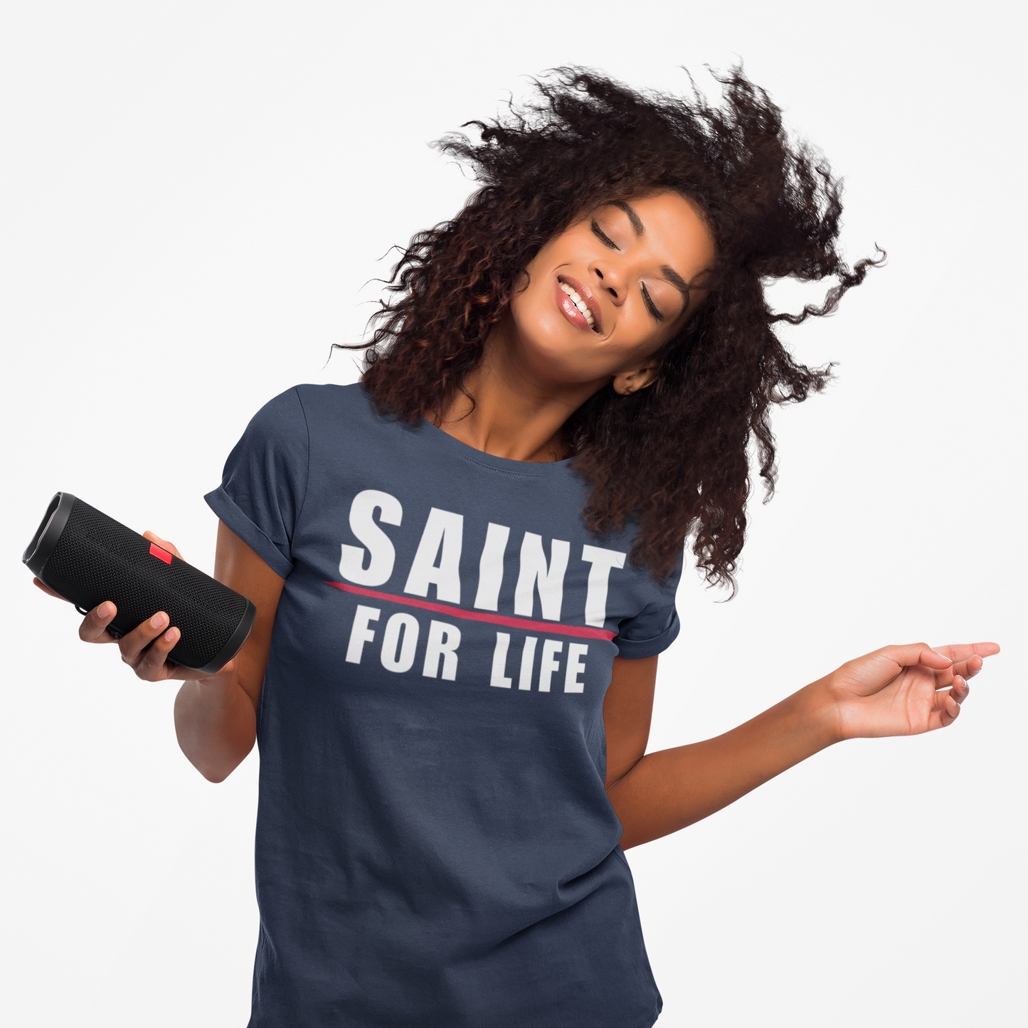 Saint For Life White Logo Classic T-Shirt (3 Colors)