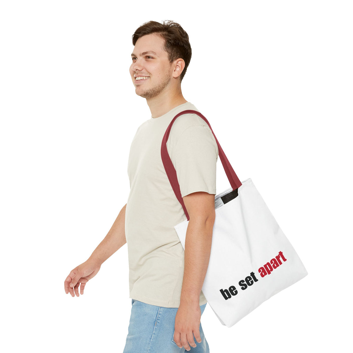 Be Set Apart White Tote (3 Sizes)