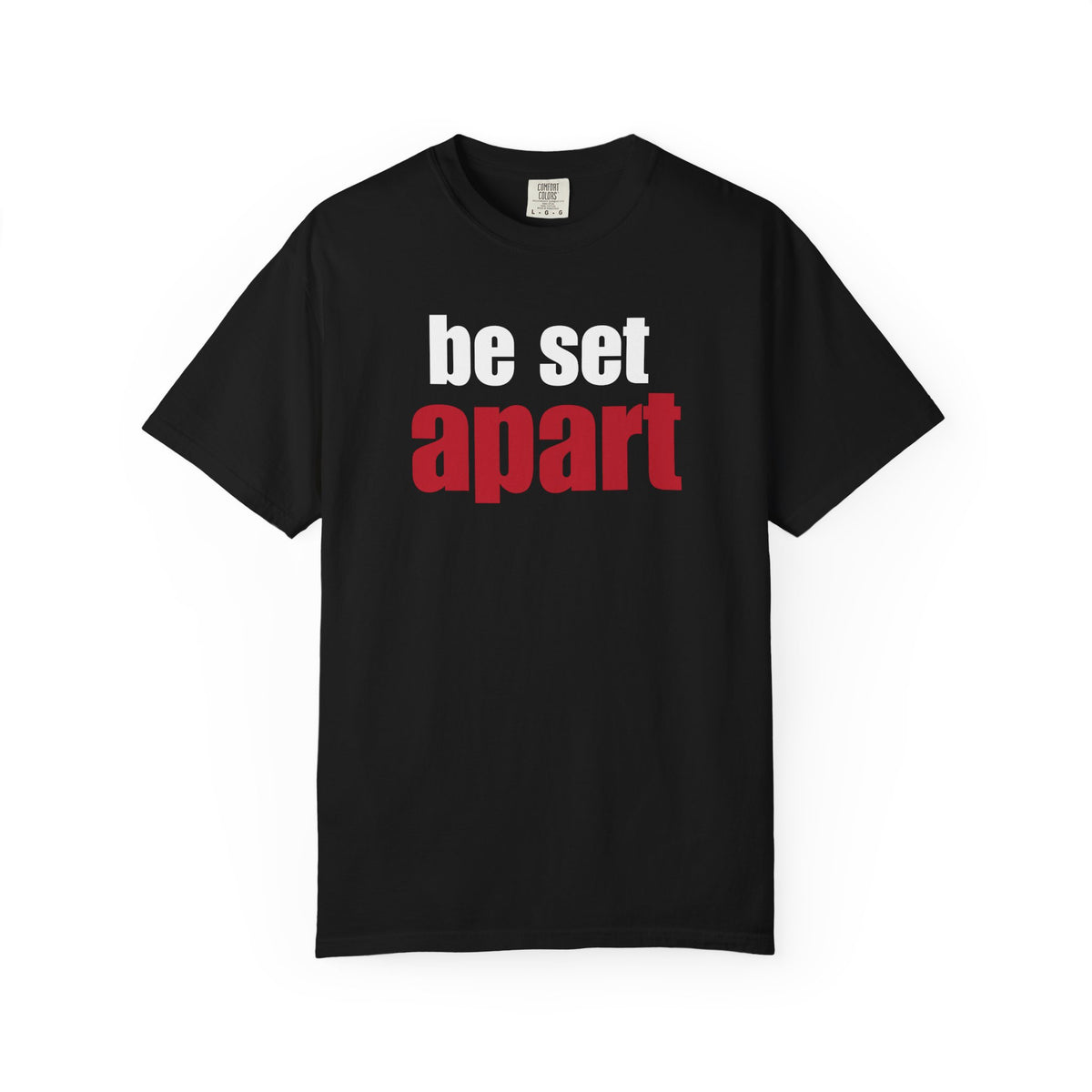 Be Set Apart White Logo Lived-In T-Shirt (5 Colors)