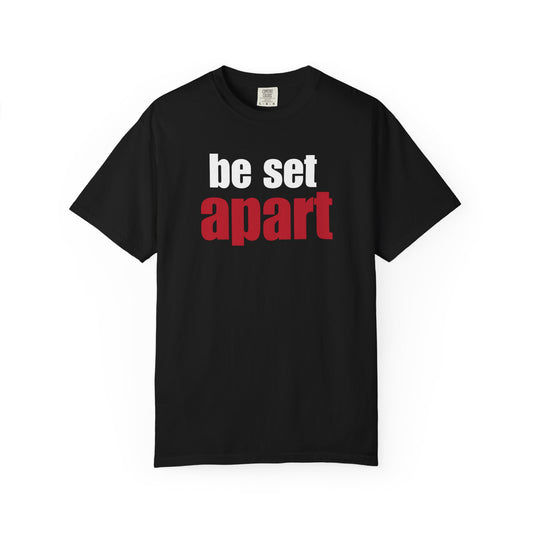 Be Set Apart White Logo Lived-In T-Shirt (5 Colors)