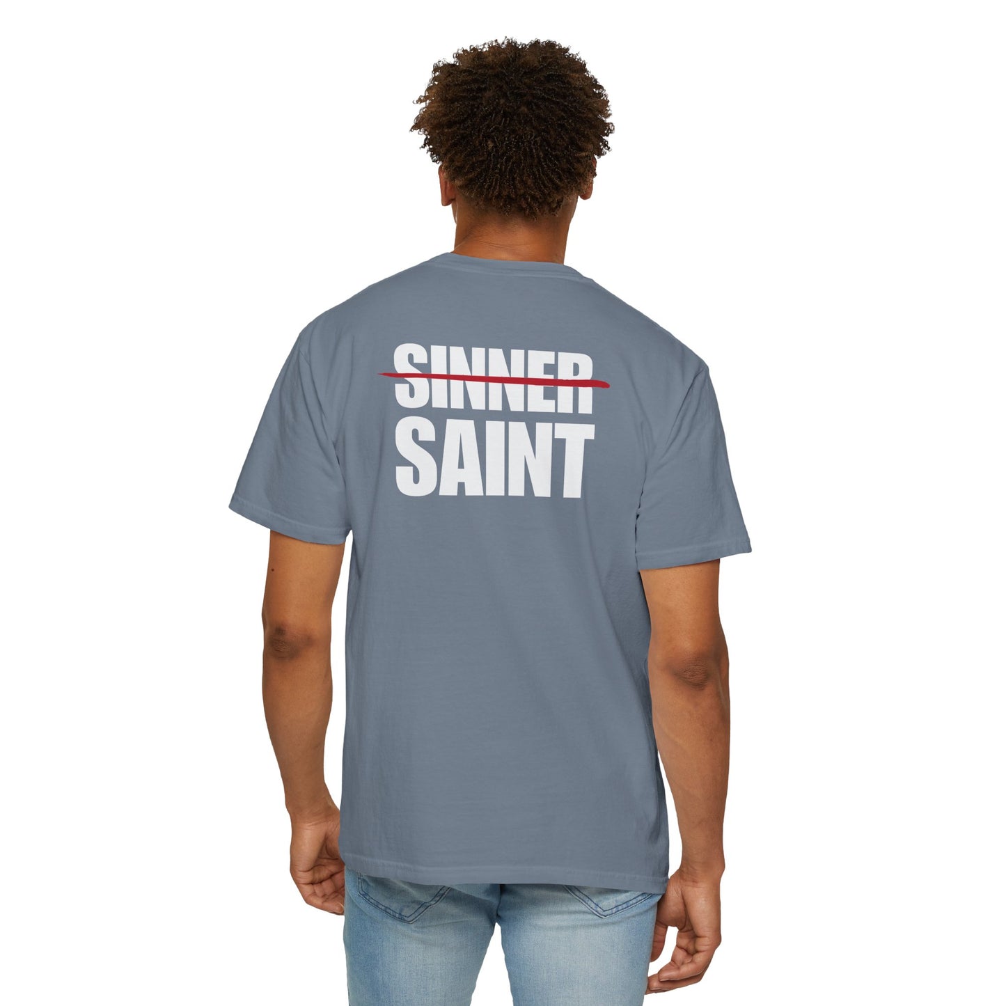 Sinner To Saint White Logo Back Lived-In T-Shirt (5 Colors)