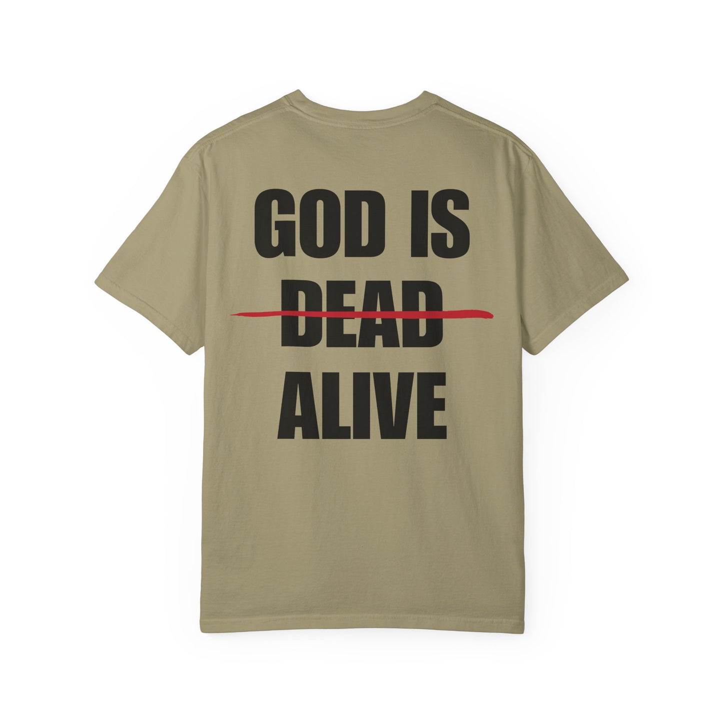 God Is Alive Back Lived-In T-Shirt (4 Colors)