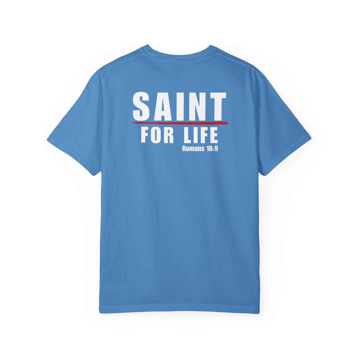 Saint For Life White Logo Back Lived-In T-Shirt (5 Colors)