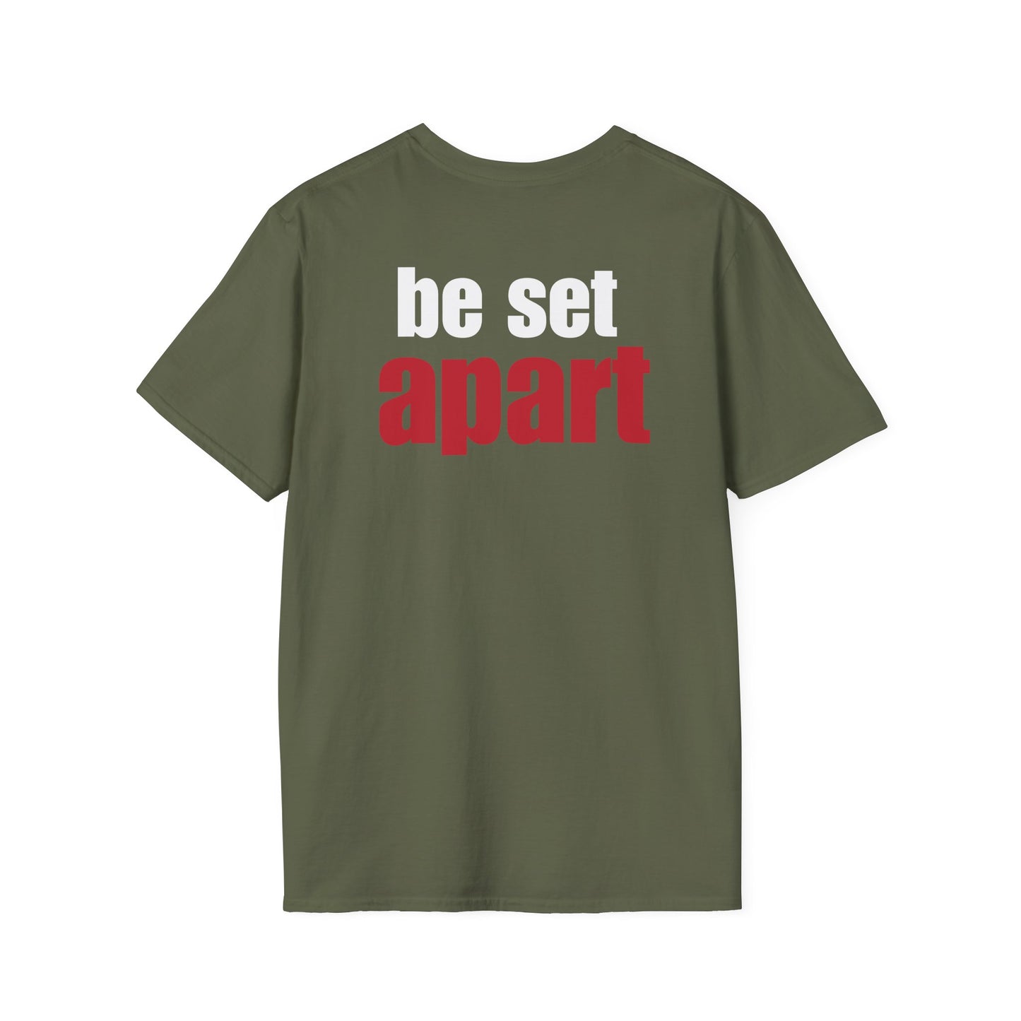 Be Set Apart White Logo Back Classic T-Shirt (3 Colors)