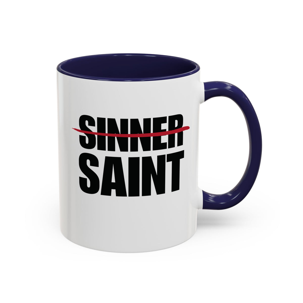 Sinner To Saint Combo Accent Mug (2 Sizes)(8 Colors)