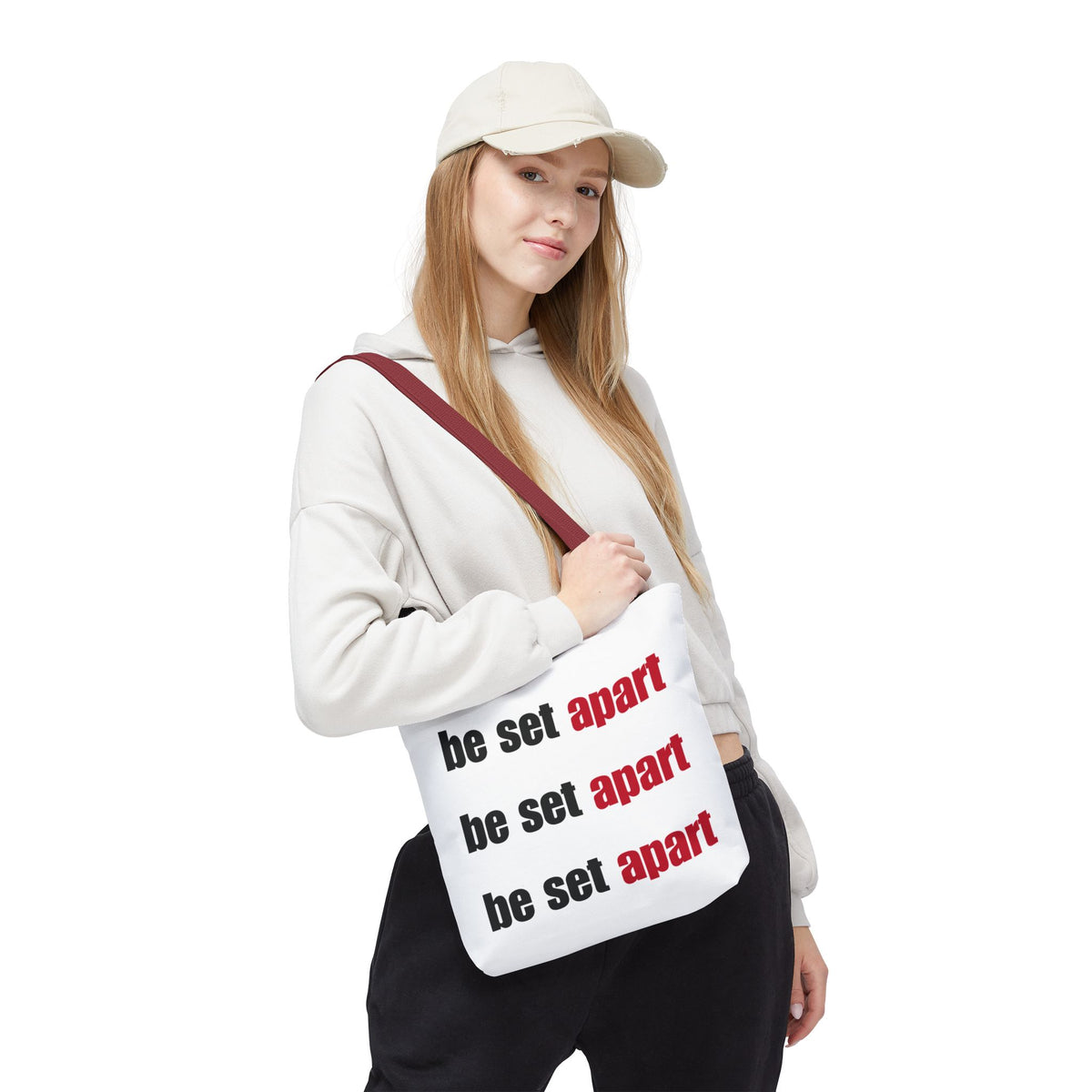 Be Set Apart Repeat White Tote (3 Sizes)