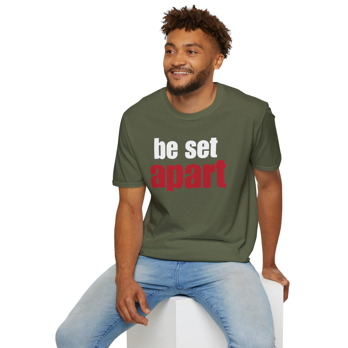 Be Set Apart White Logo Classic T-Shirt (3 Colors)