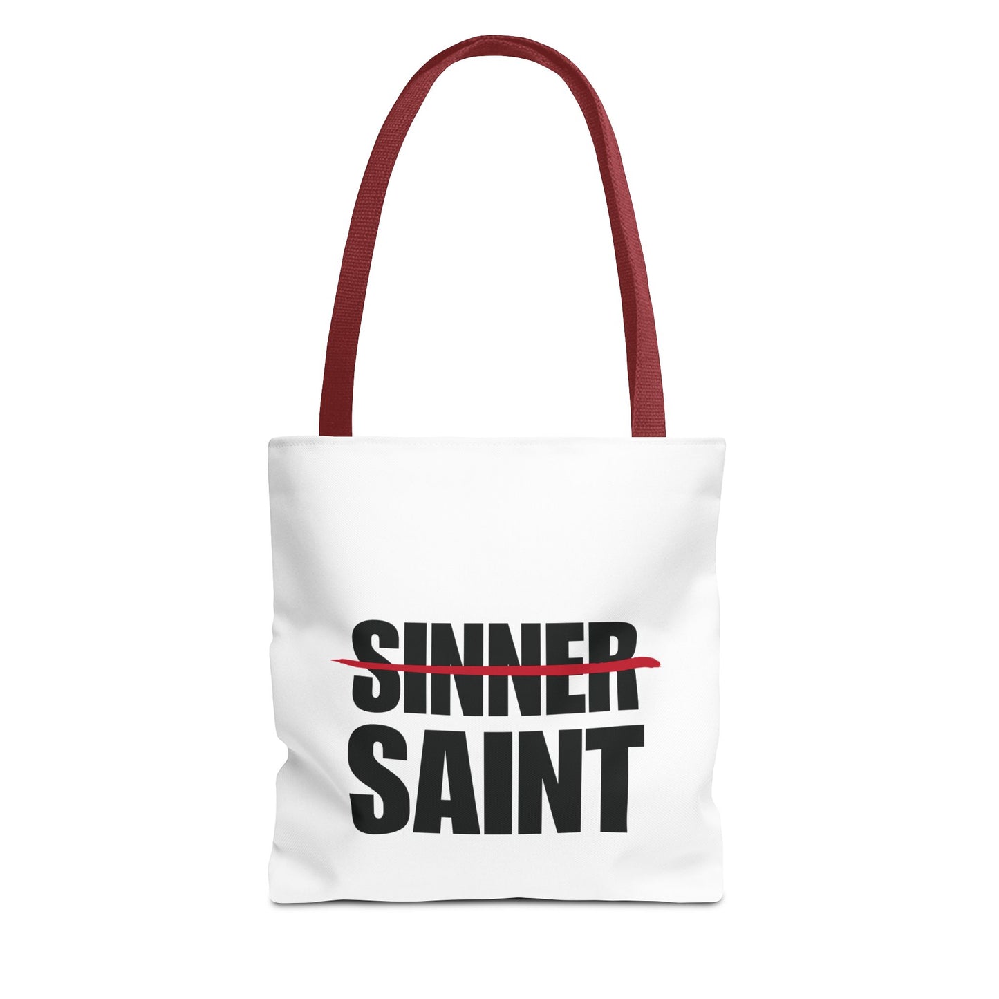 Sinner To Saint White Tote (3 Sizes)