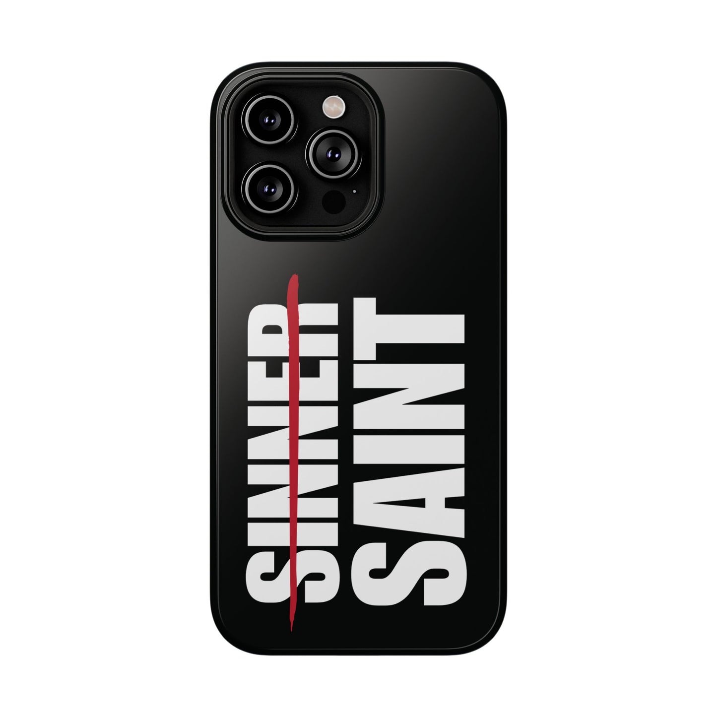 Sinner To Saint White Logo Black Phone Case
