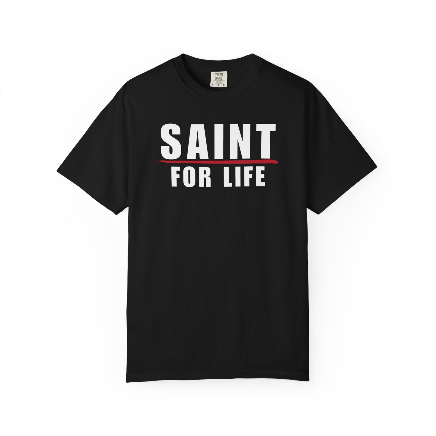 Saint For Life White Logo Lived-In T-Shirt (5 Colors)