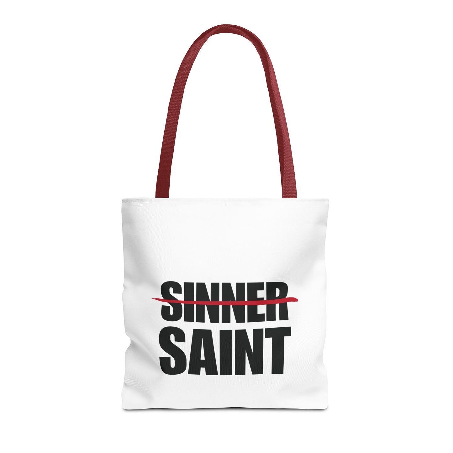 Sinner To Saint White Tote (3 Sizes)