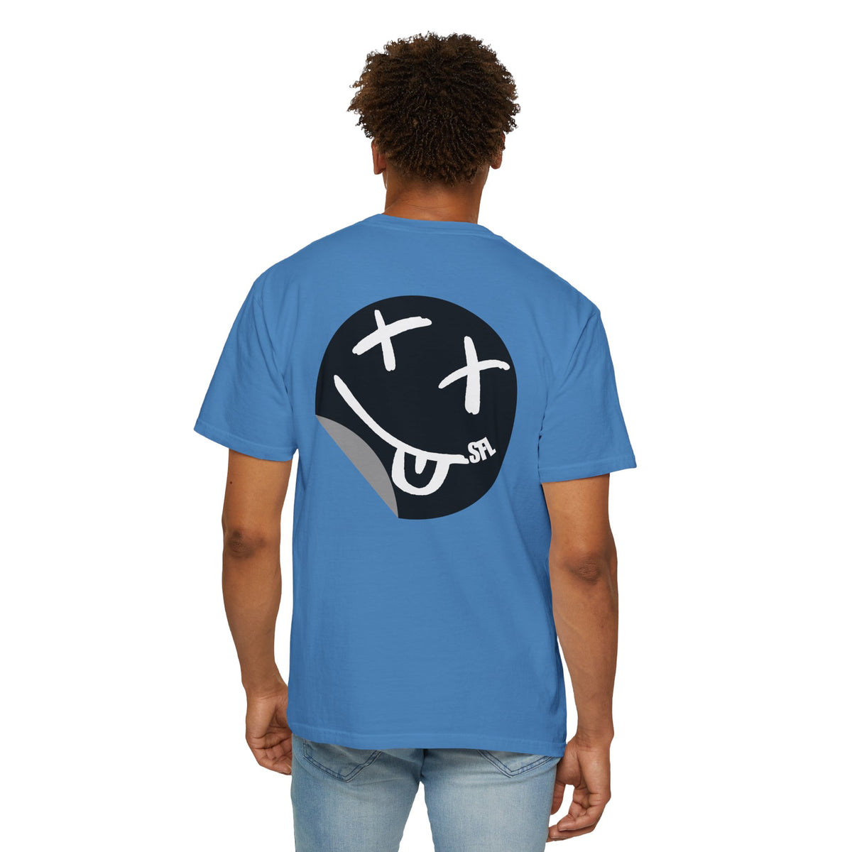 Limited Edition! Smile Black Back Lived-In T-Shirt (6 Colors)