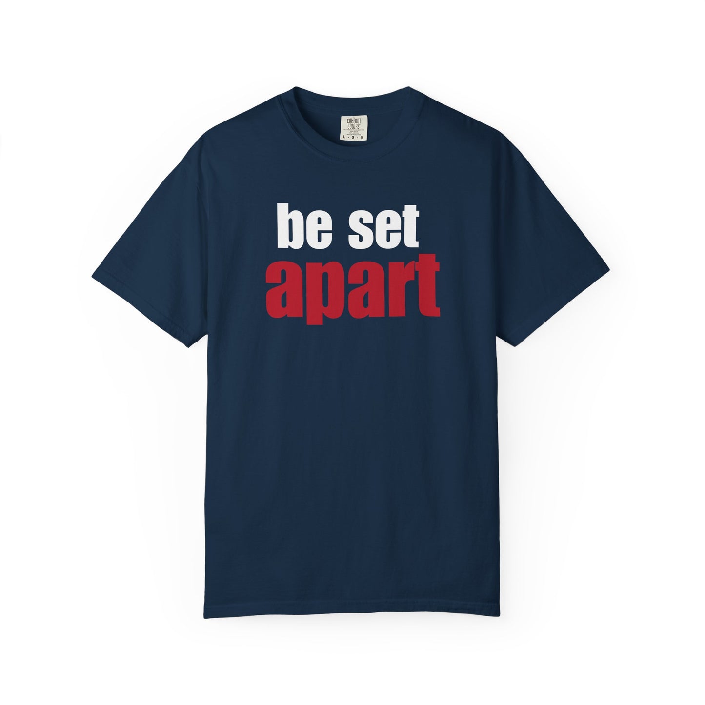 Be Set Apart White Logo Lived-In T-Shirt (5 Colors)