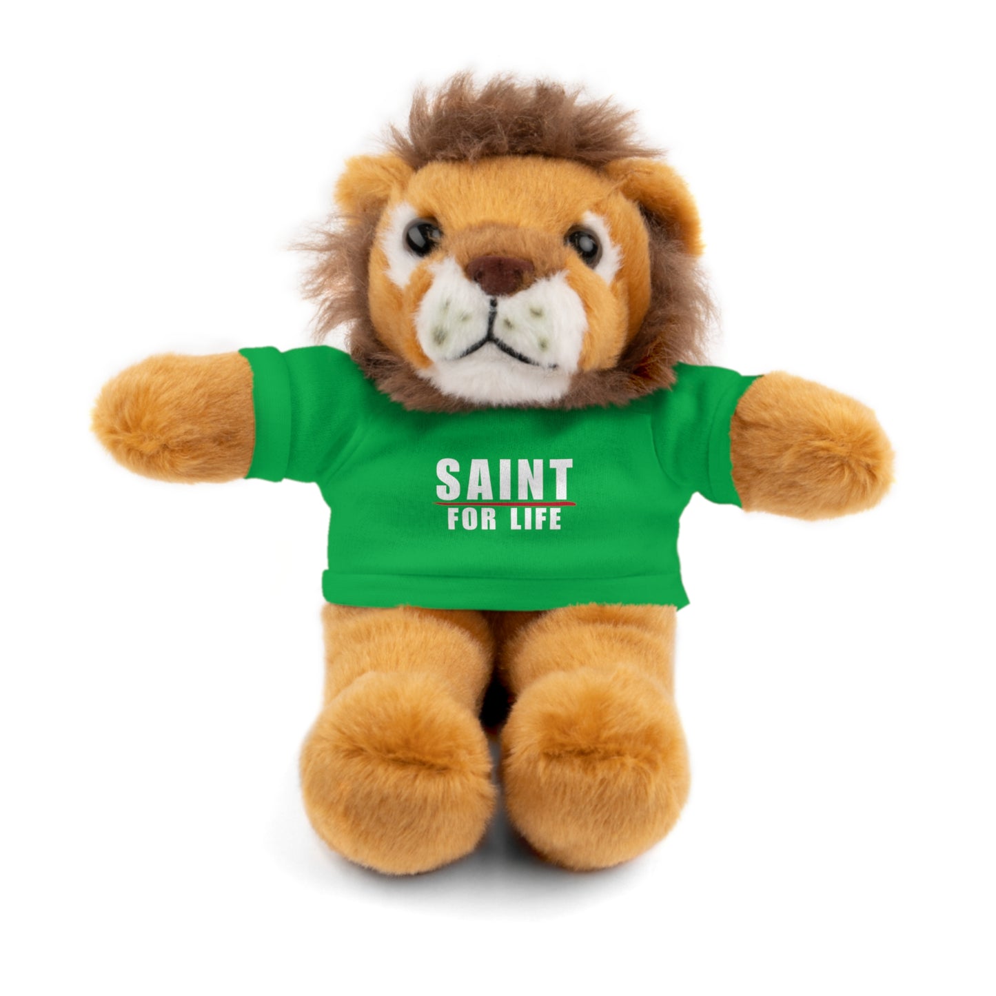 Saint For Life White Logo Baby Lion Stuffed Animal (8 Colors)