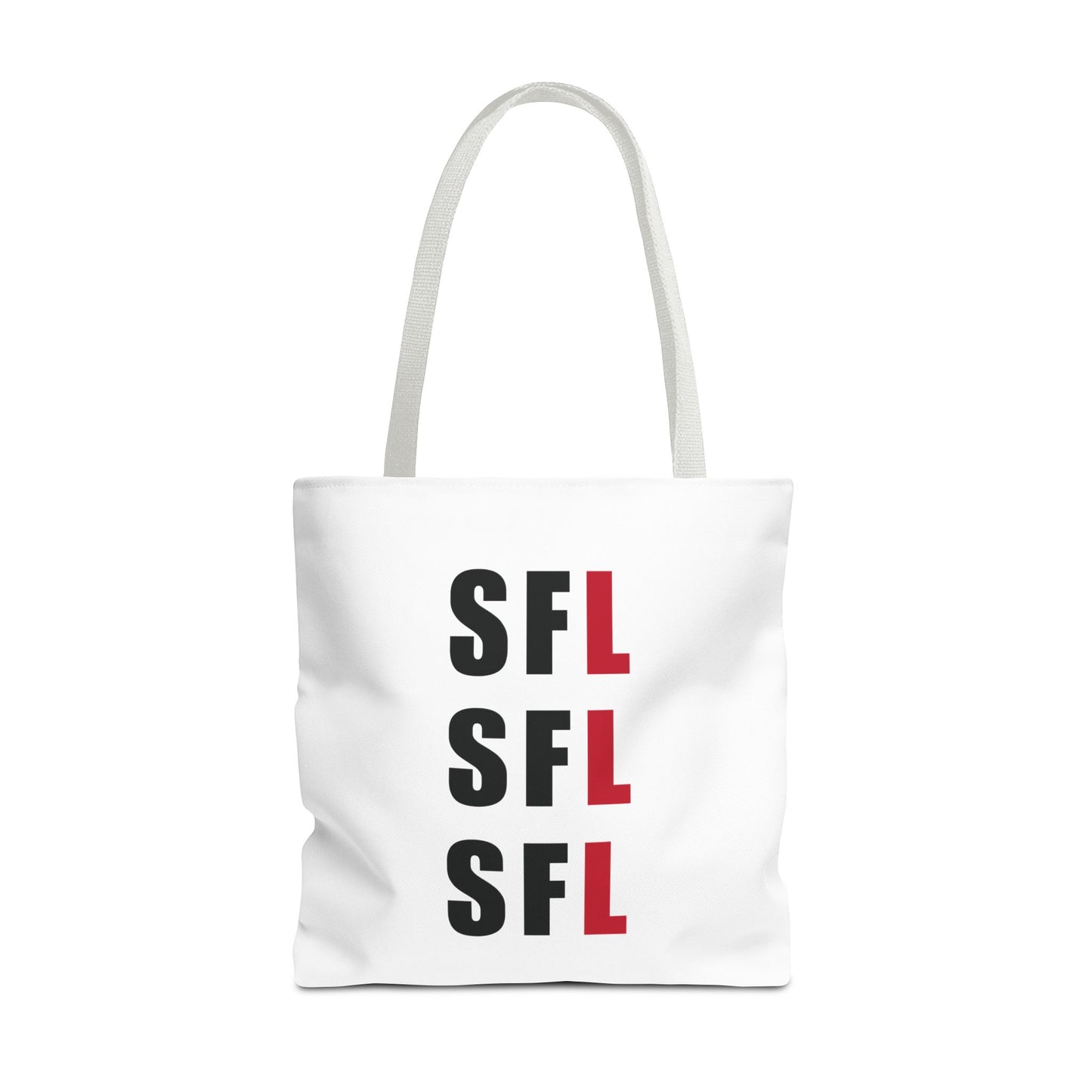 SFL Repeat White Tote (3 Sizes)