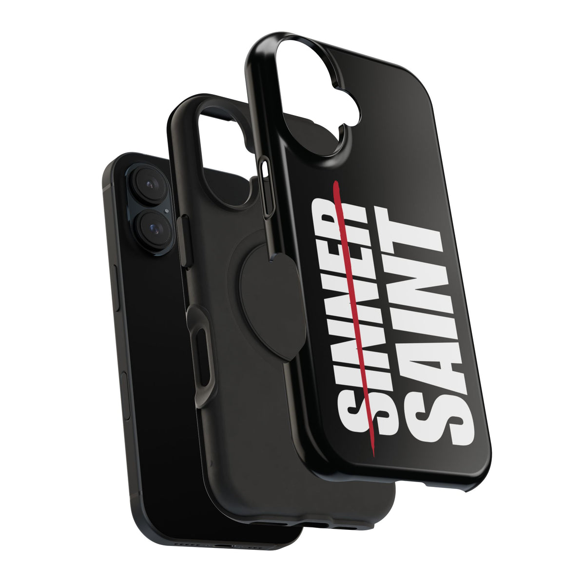 Sinner To Saint White Logo Black Phone Case