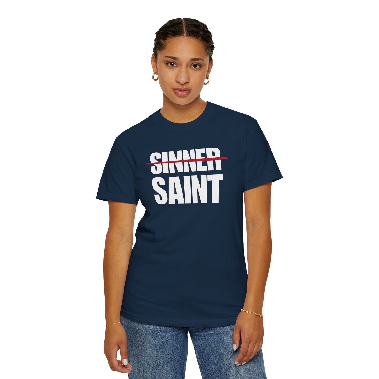 Sinner To Saint White Logo Lived-In T-Shirt (5 Colors)