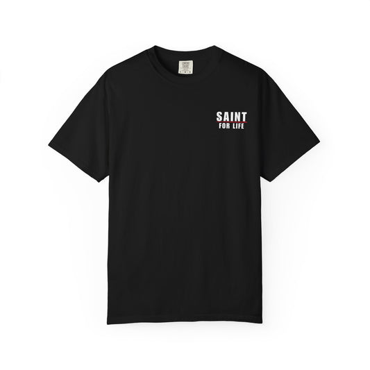 Saint For Life White Logo Back Lived-In T-Shirt (5 Colors)