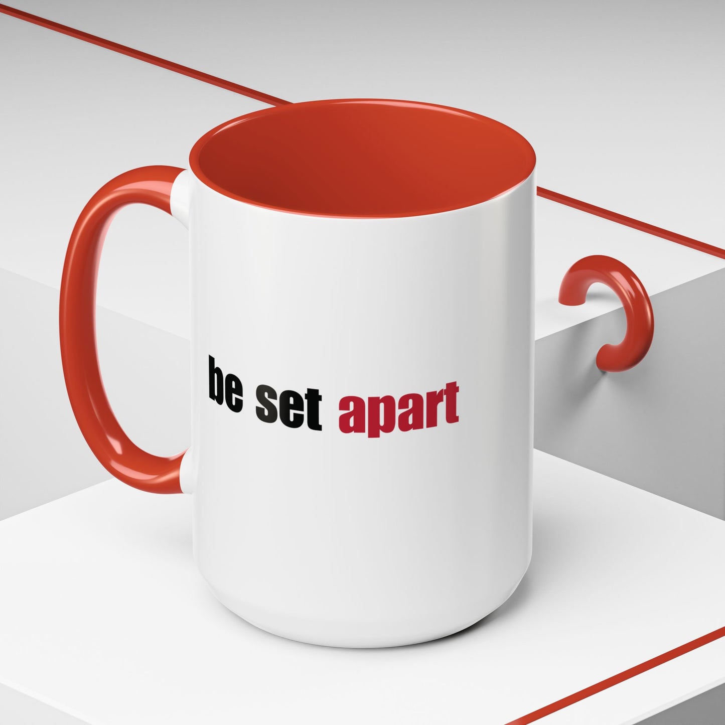Be Set Apart Combo Accent Mug (2 Sizes)(8 Colors)