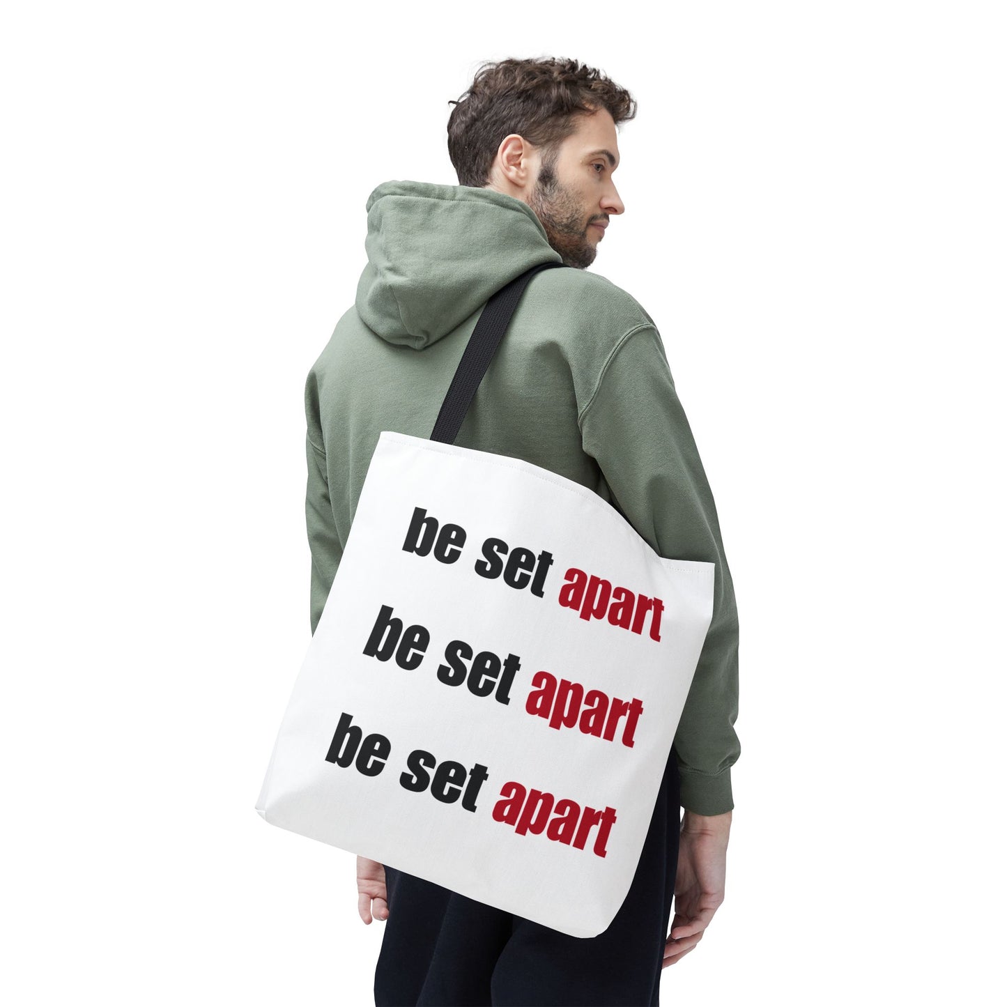 Be Set Apart Repeat White Tote (3 Sizes)