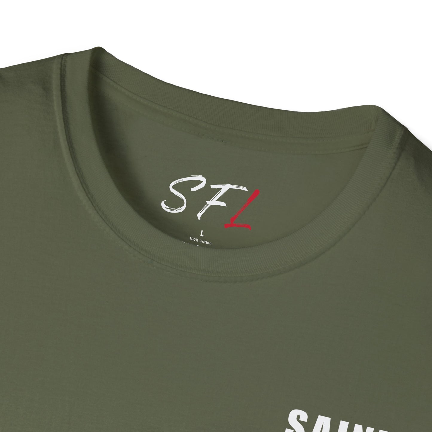Saint For Life White Logo Back Classic T-Shirt (3 Colors)
