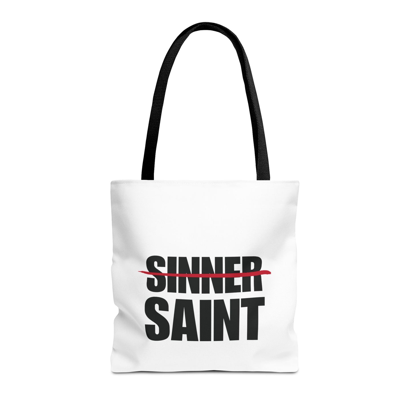 Sinner To Saint White Tote (3 Sizes)