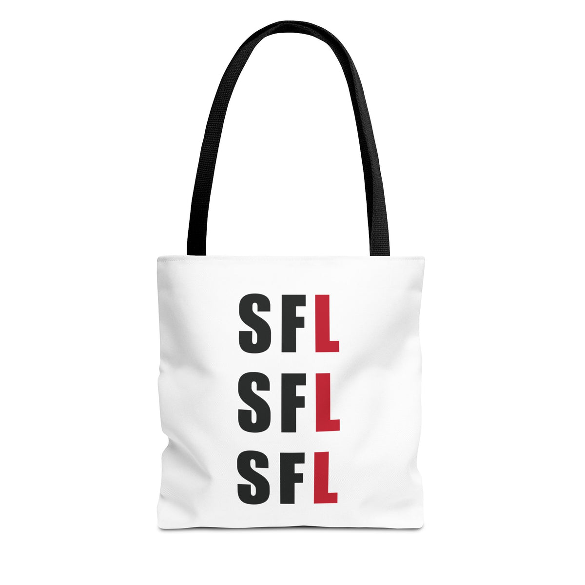 SFL Repeat White Tote (3 Sizes)